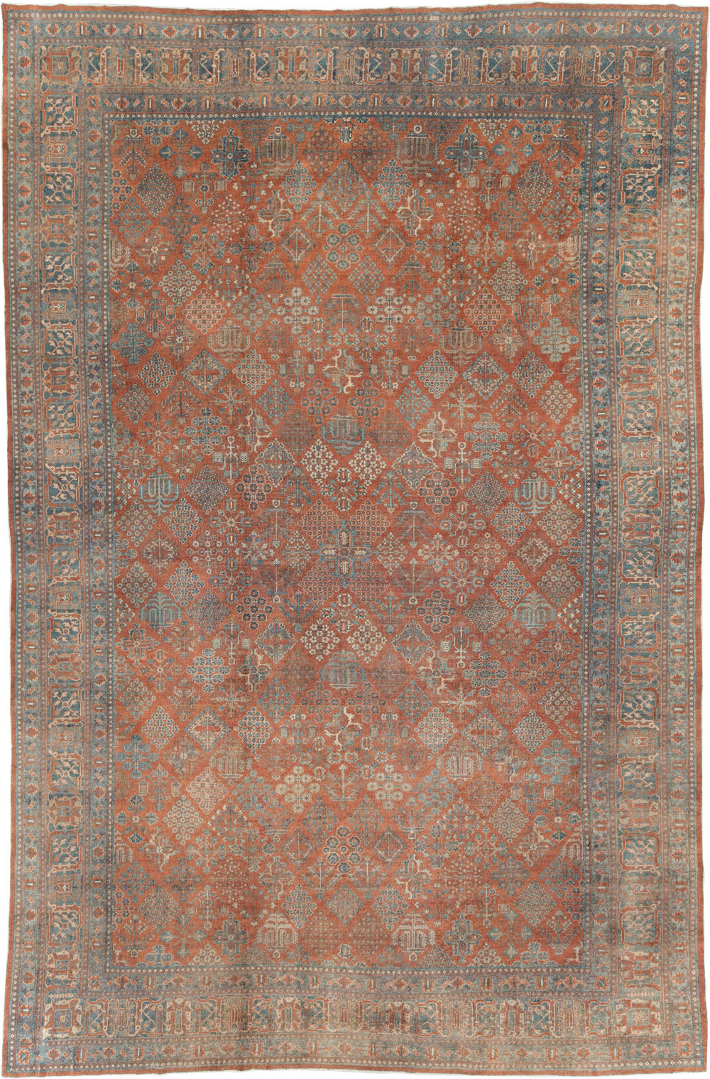 Antique Persian Joshegan Large Room Size Carpet, No.29352 - Gss