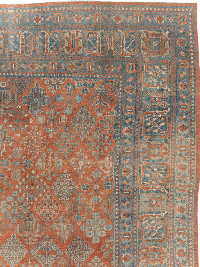 Antique Persian Joshegan Large Room Size Carpet, No.29352 - Gss