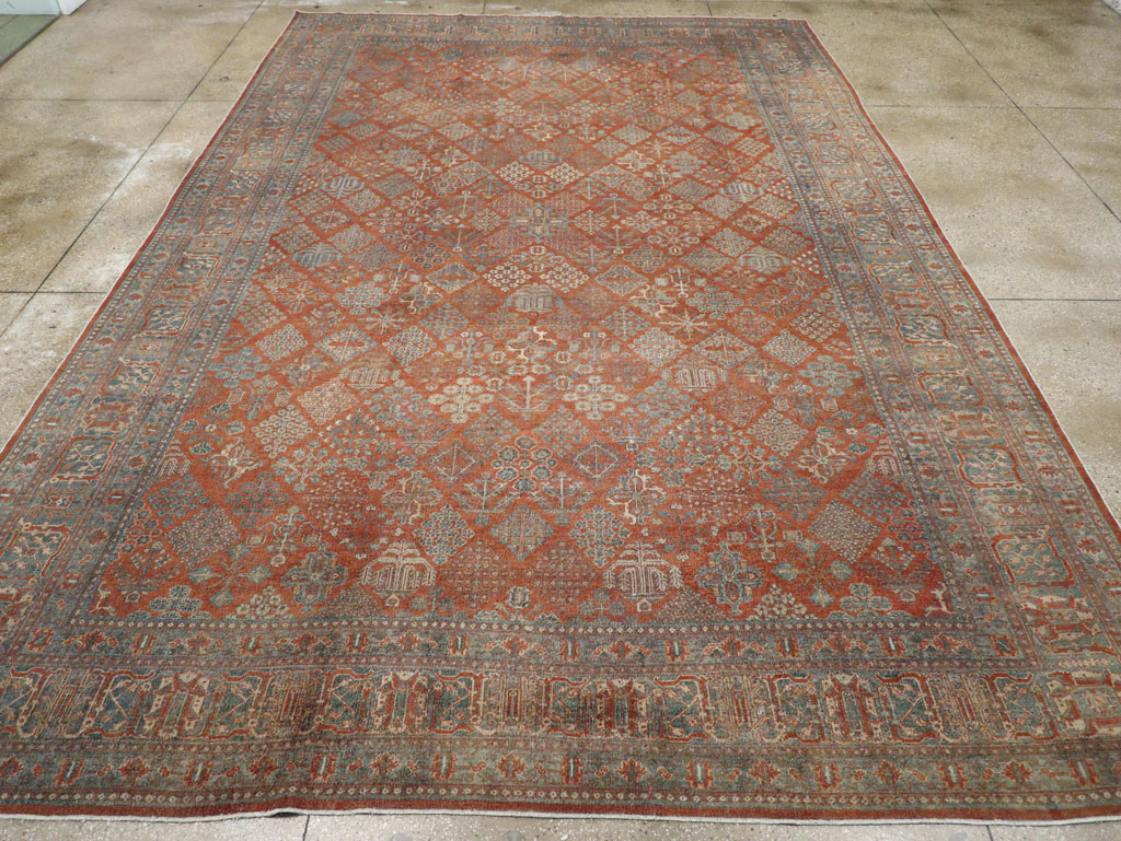 Antique Persian Joshegan Large Room Size Carpet, No.29352 - Gss