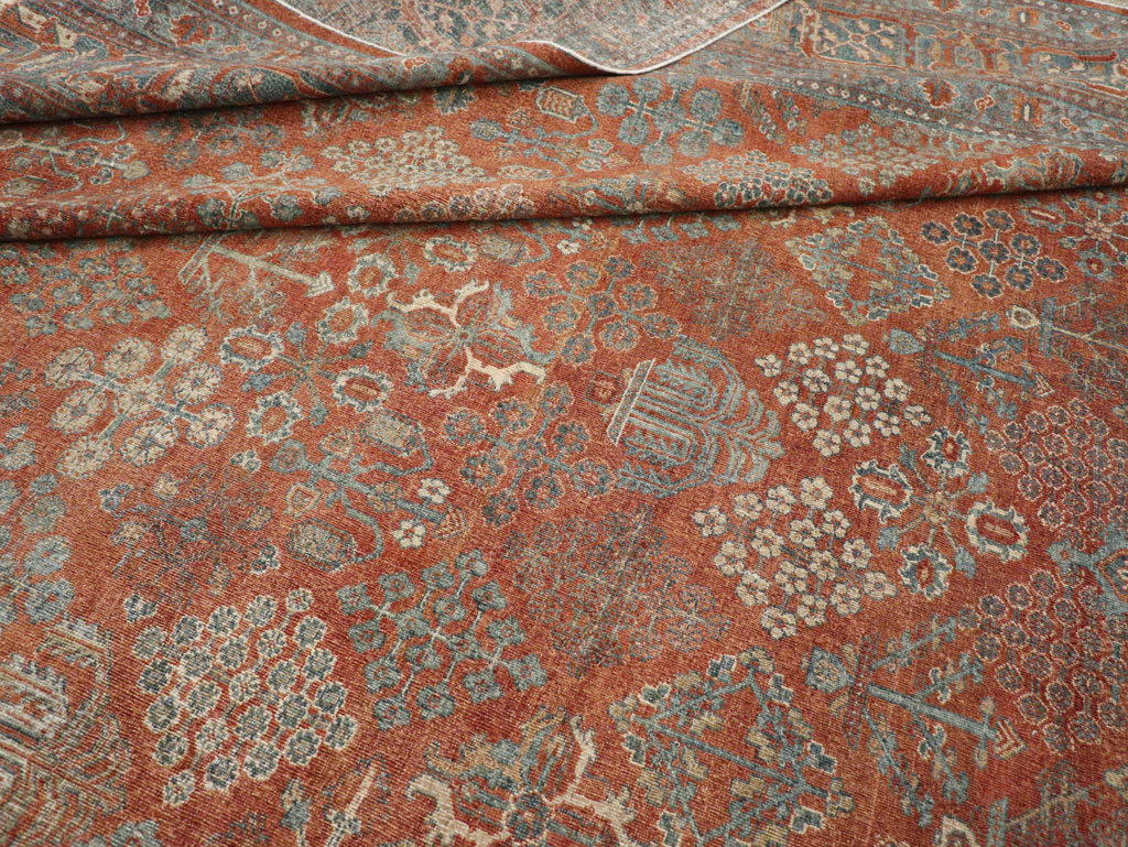 Antique Persian Joshegan Large Room Size Carpet, No.29352 - Gss