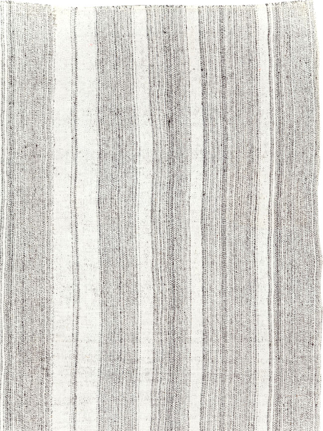 Vintage Turkish Flatweave Kilim Room Size Carpet, No.29354 - Gss