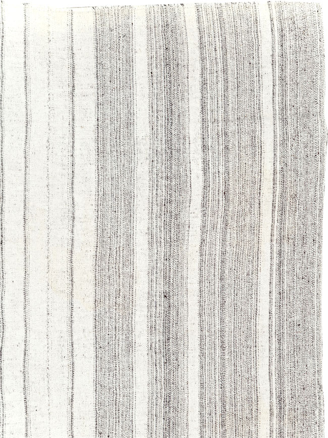 Vintage Turkish Flatweave Kilim Room Size Carpet, No.29354 - Gss