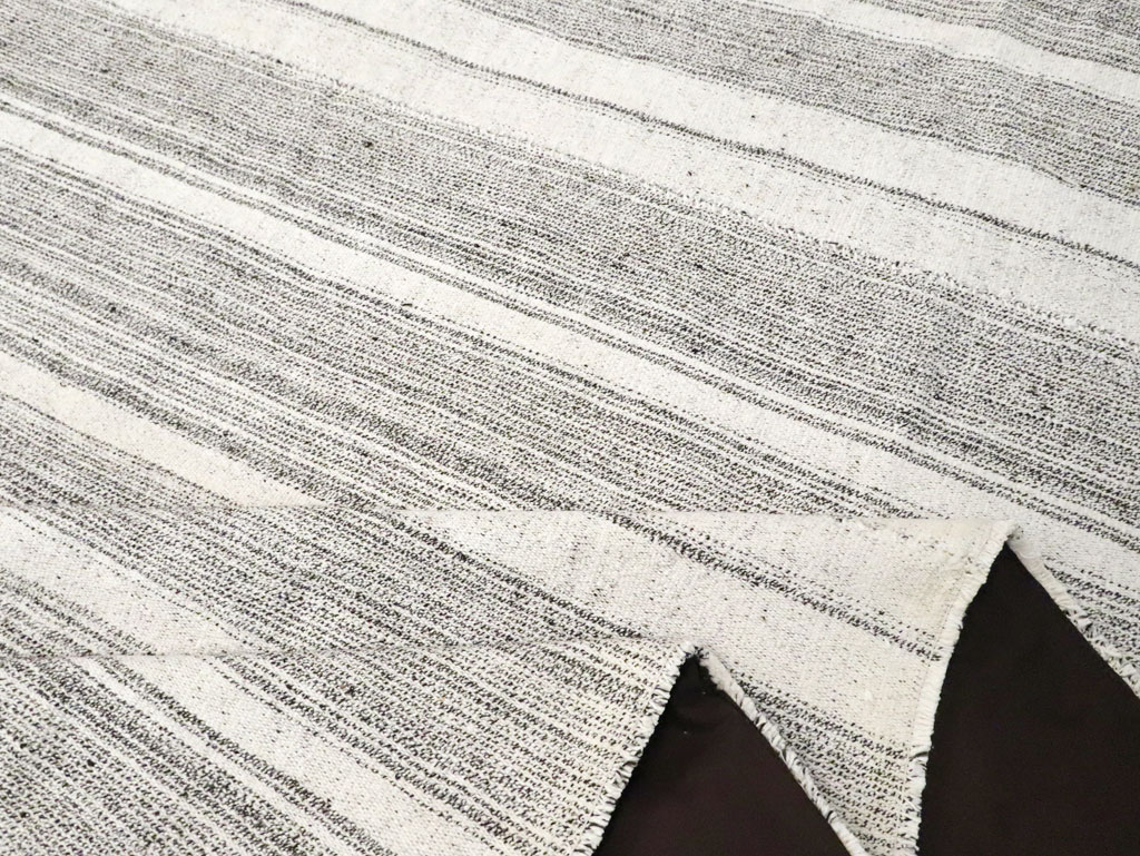 Vintage Turkish Flatweave Kilim Room Size Carpet, No.29354 - Gss