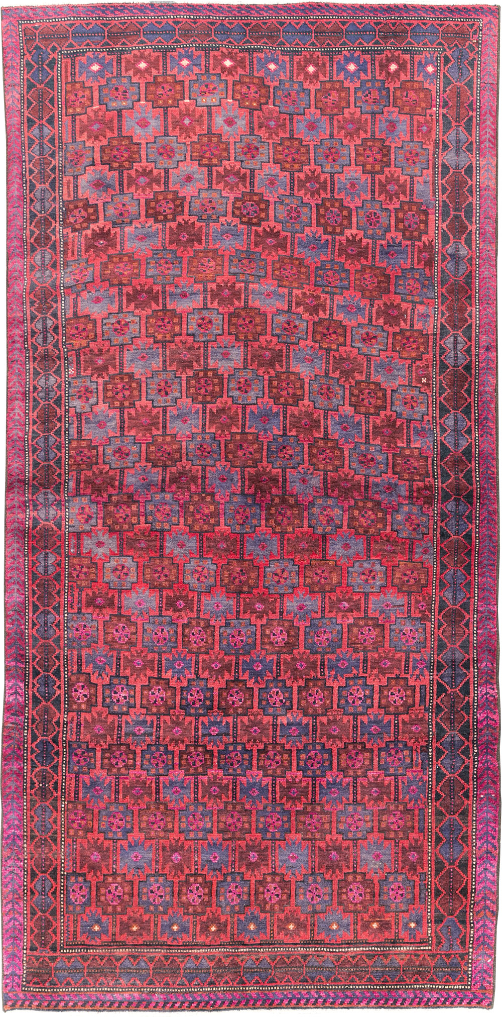 Vintage Persian Baluch Tribal Accent Rug, No.29358 - Gss