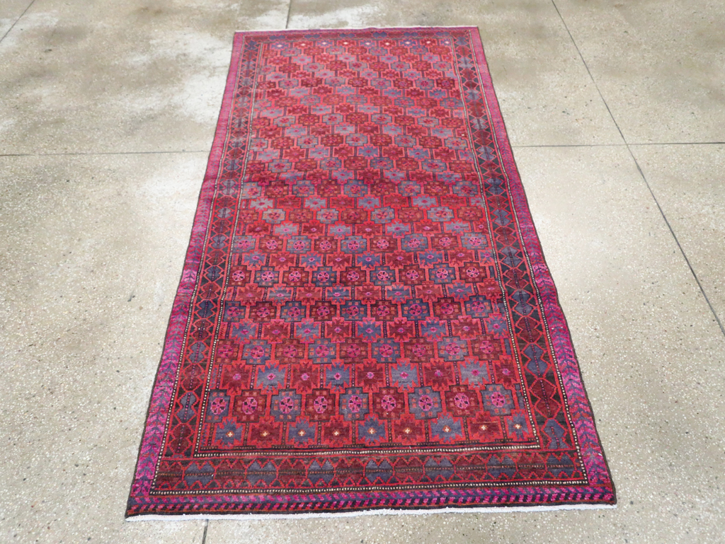 Vintage Persian Baluch Tribal Accent Rug, No.29358 - Gss