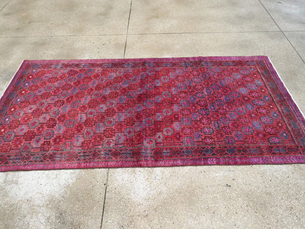 Vintage Persian Baluch Tribal Accent Rug, No.29358 - Gss