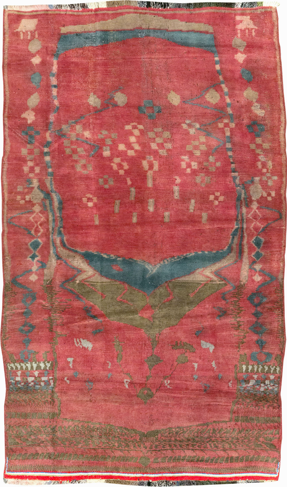 Vintage Persian Gabbeh Tribal Accent Rug, No.29359 - Gss