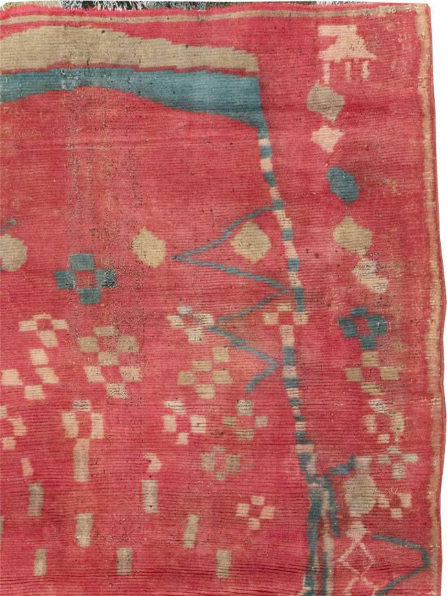 Vintage Persian Gabbeh Tribal Accent Rug, No.29359 - Gss