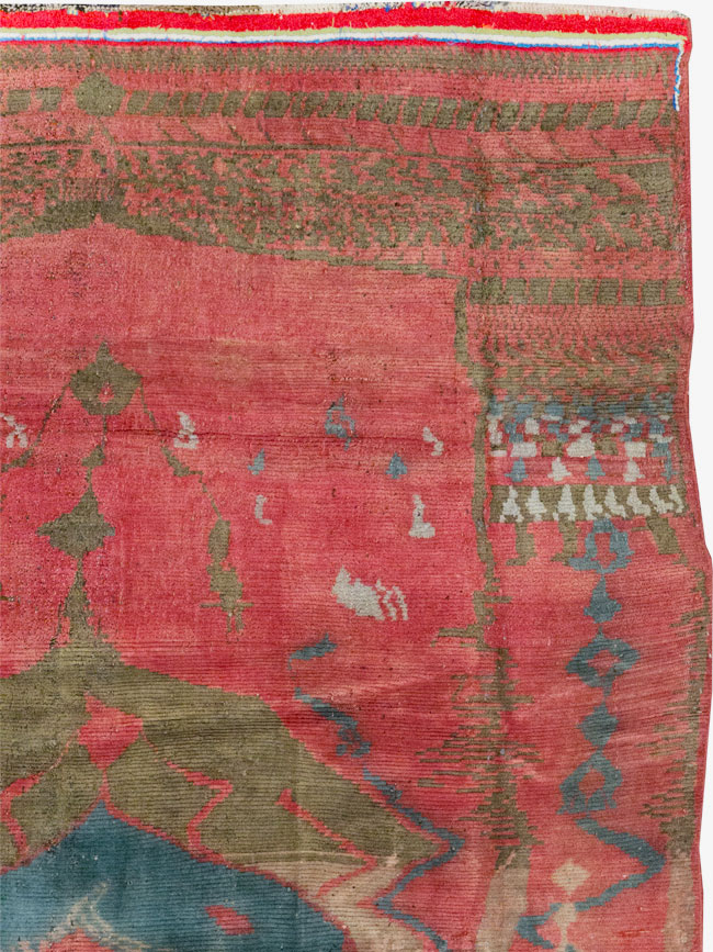 Vintage Persian Gabbeh Tribal Accent Rug, No.29359 - Gss