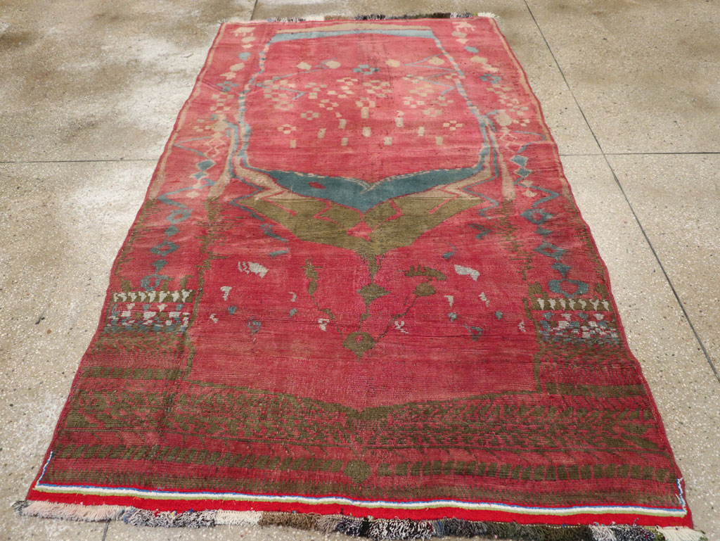 Vintage Persian Gabbeh Tribal Accent Rug, No.29359 - Gss