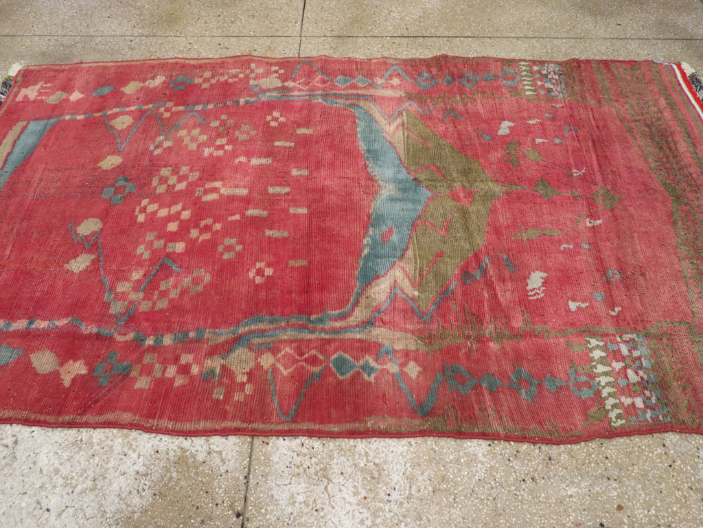 Vintage Persian Gabbeh Tribal Accent Rug, No.29359 - Gss