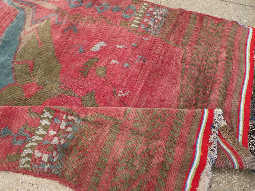 Vintage Persian Gabbeh Tribal Accent Rug, No.29359 - Gss