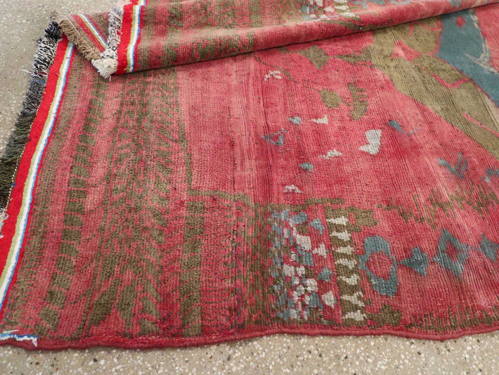 Vintage Persian Gabbeh Tribal Accent Rug, No.29359 - Gss