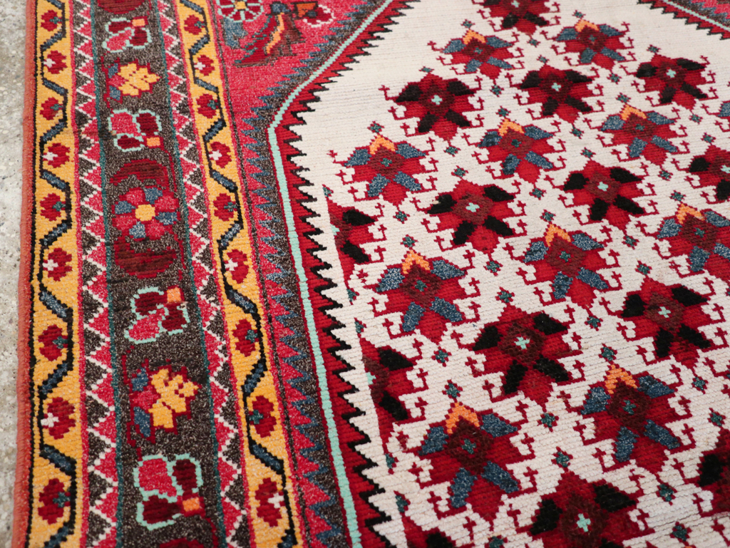 Vintage Persian Malayer Throw Rug, No.29360 - Gss