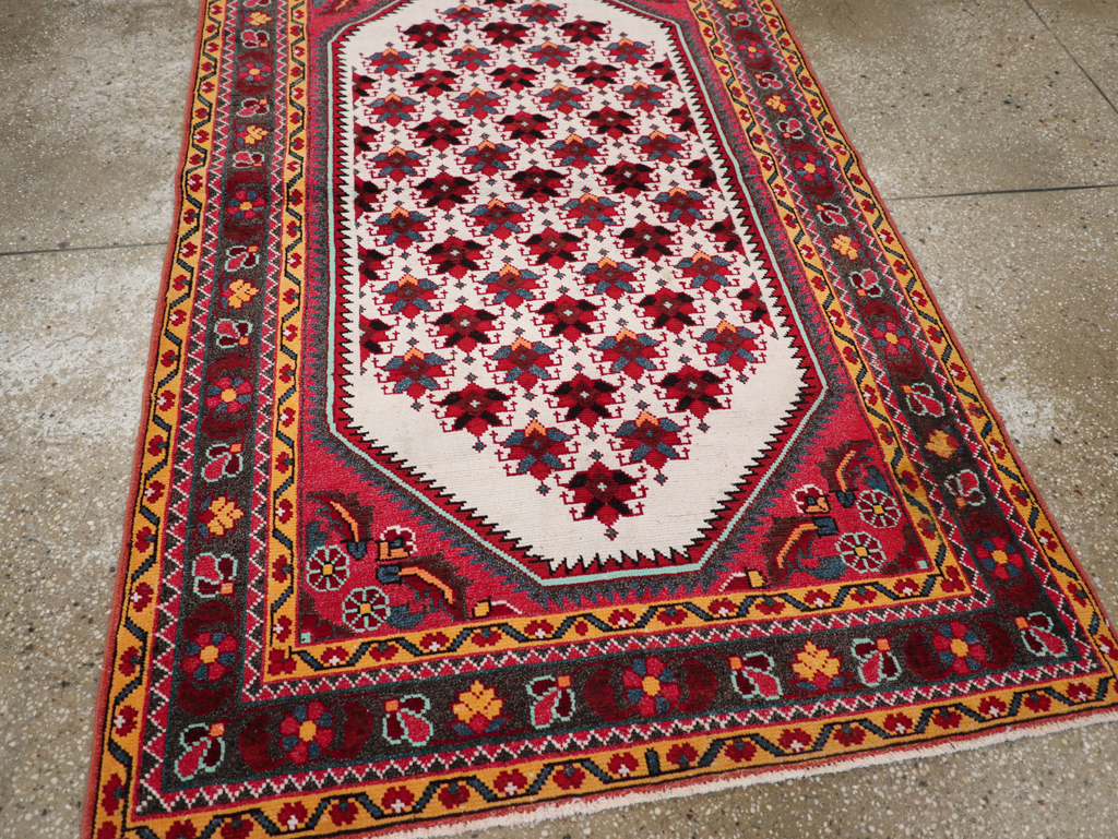 Vintage Persian Malayer Throw Rug, No.29360 - Gss