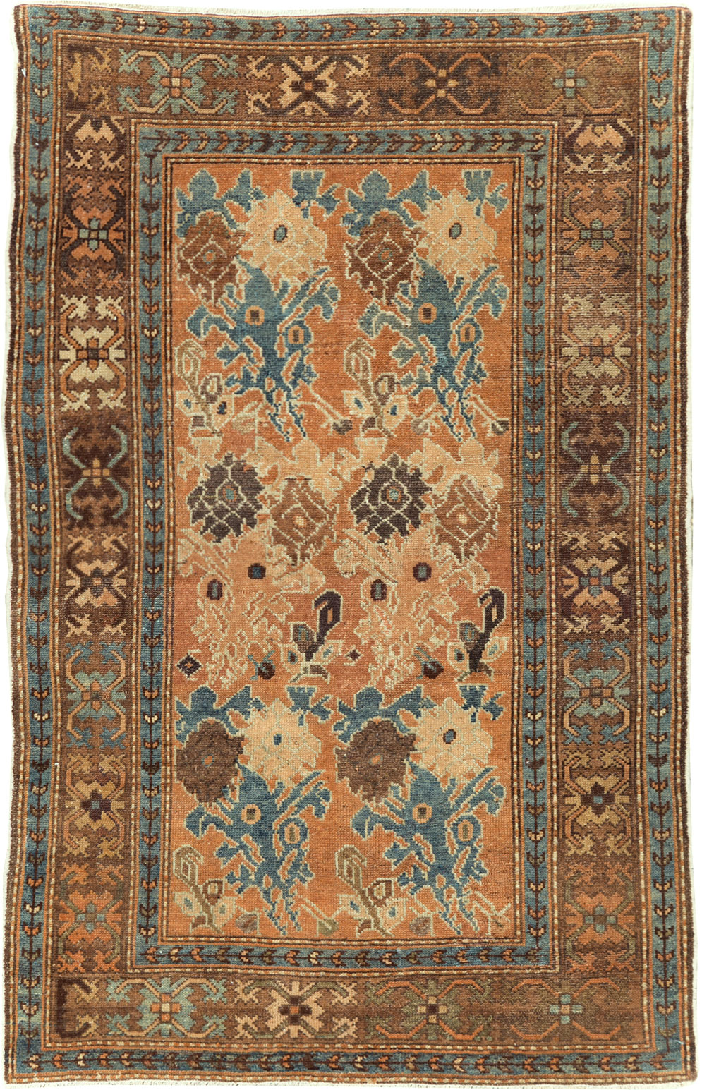 Antique Persian Malayer Throw Rug, No.29374 - Gss