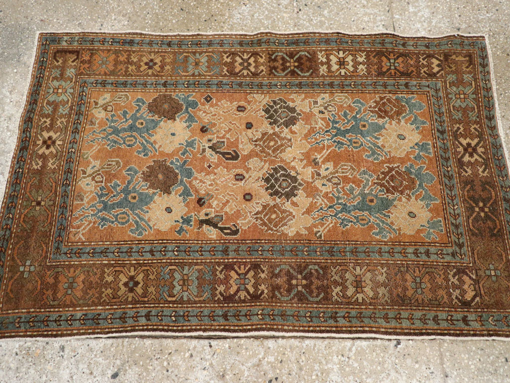 Antique Persian Malayer Throw Rug, No.29374 - Gss