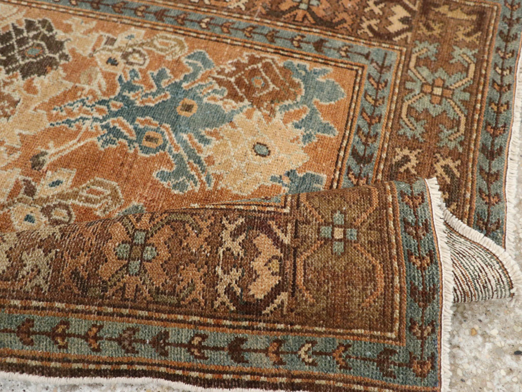 Antique Persian Malayer Throw Rug, No.29374 - Gss