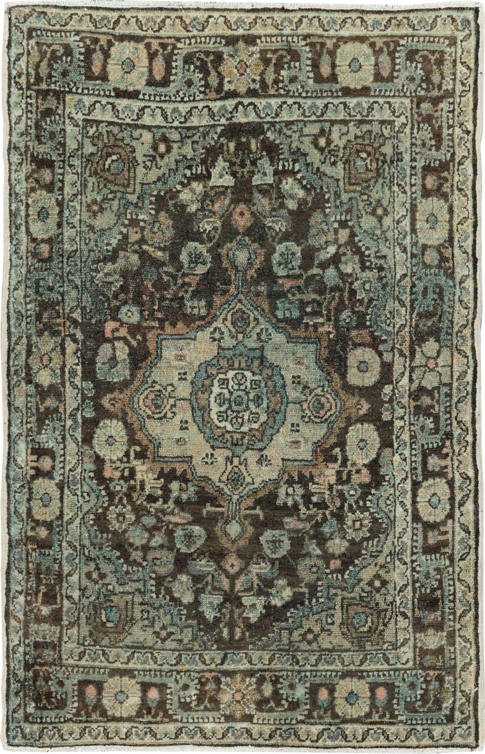 Antique Persian Malayer Throw Rug, No.29375 - Gss