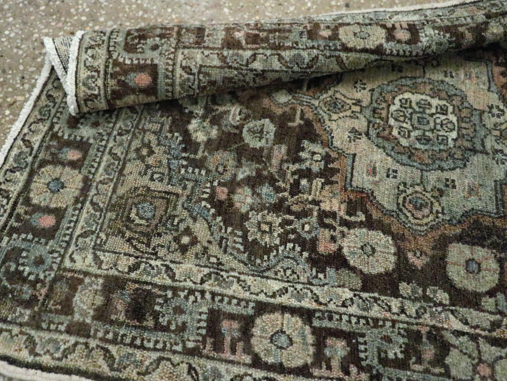 Antique Persian Malayer Throw Rug, No.29375 - Gss