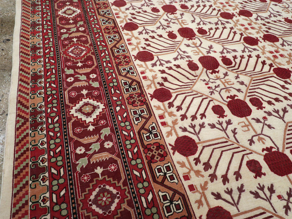 Vintage East Turkestan Khotan Room Size Carpet, No.29381 - Gss