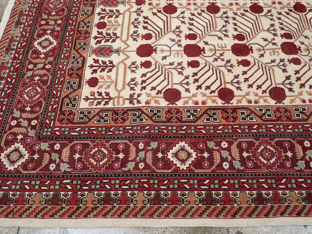 Vintage East Turkestan Khotan Room Size Carpet, No.29381 - Gss