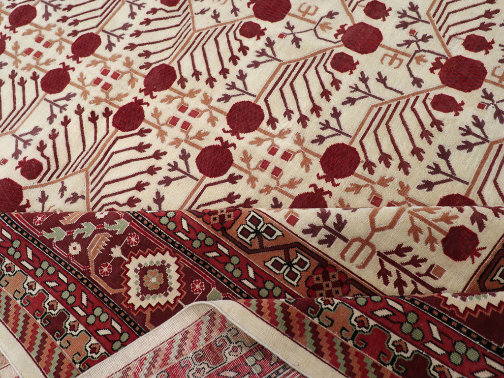 Vintage East Turkestan Khotan Room Size Carpet, No.29381 - Gss