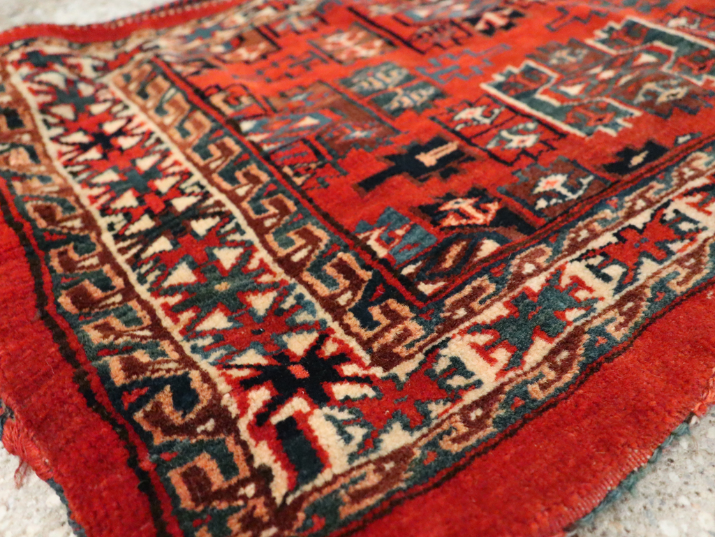 Vintage Central Asia Turkoman Bag Face, No.29382 - Gss