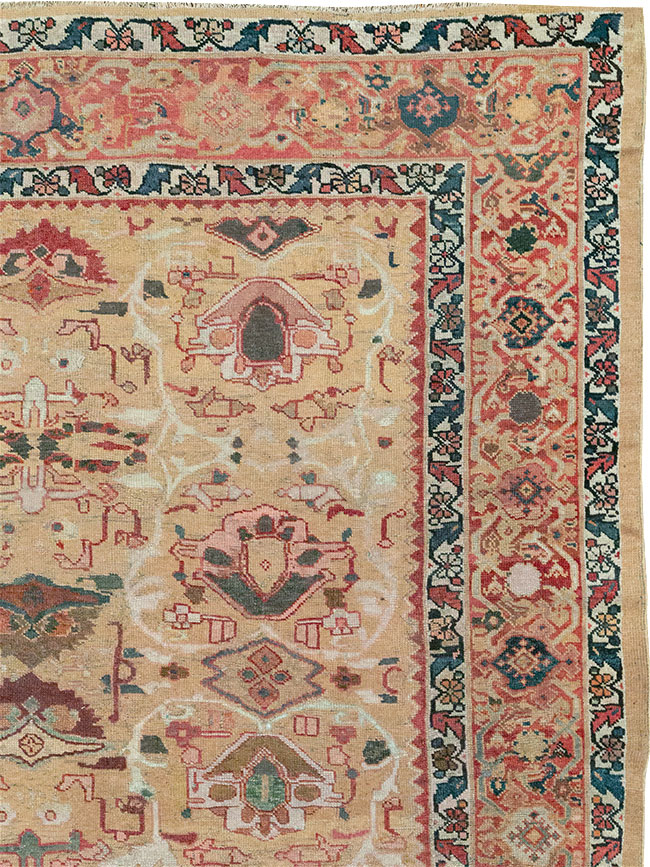 Antique Persian Mahal Room Size Carpet, No.29389 - Gss