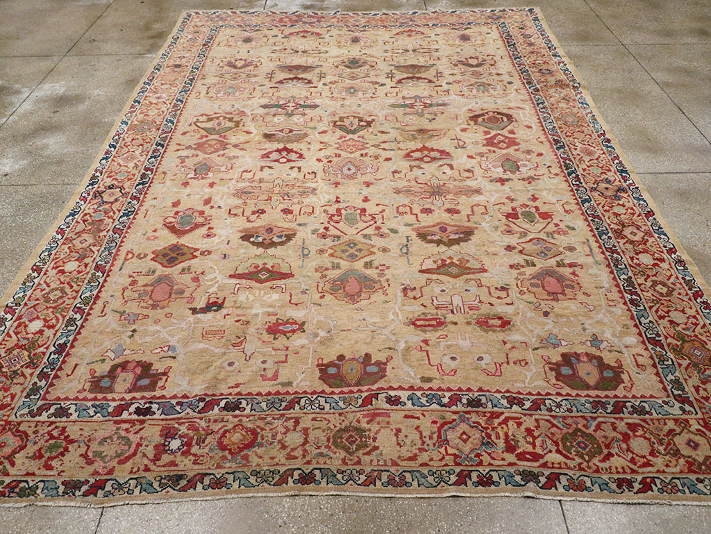 Antique Persian Mahal Room Size Carpet, No.29389 - Gss