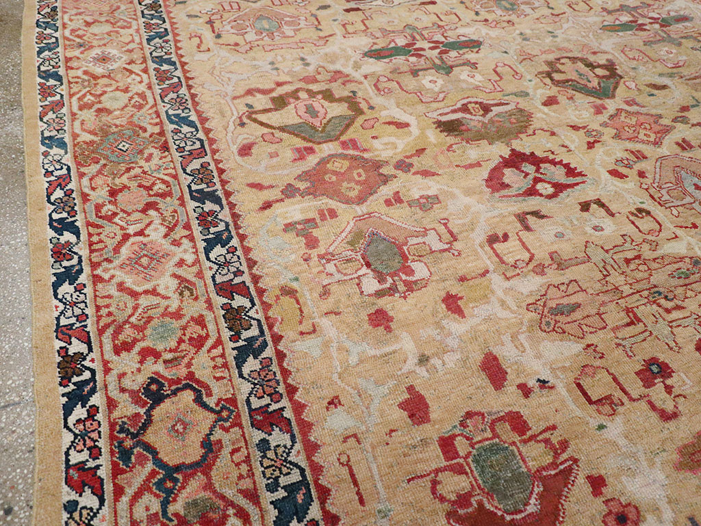 Antique Persian Mahal Room Size Carpet, No.29389 - Gss