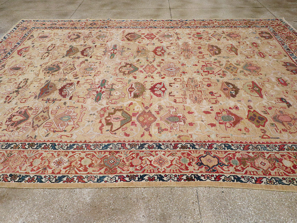 Antique Persian Mahal Room Size Carpet, No.29389 - Gss