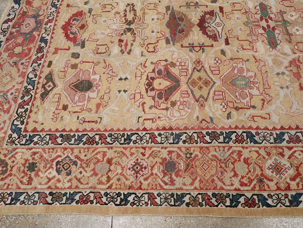 Antique Persian Mahal Room Size Carpet, No.29389 - Gss