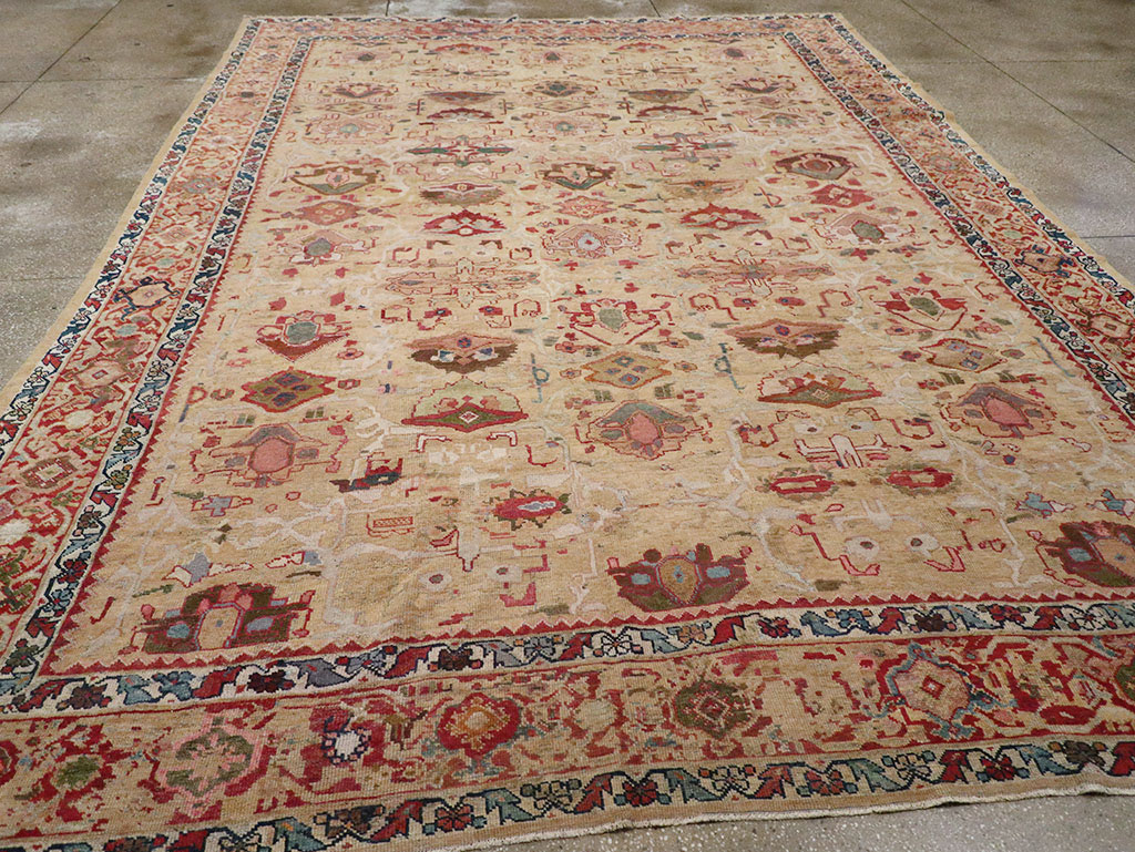 Antique Persian Mahal Room Size Carpet, No.29389 - Gss