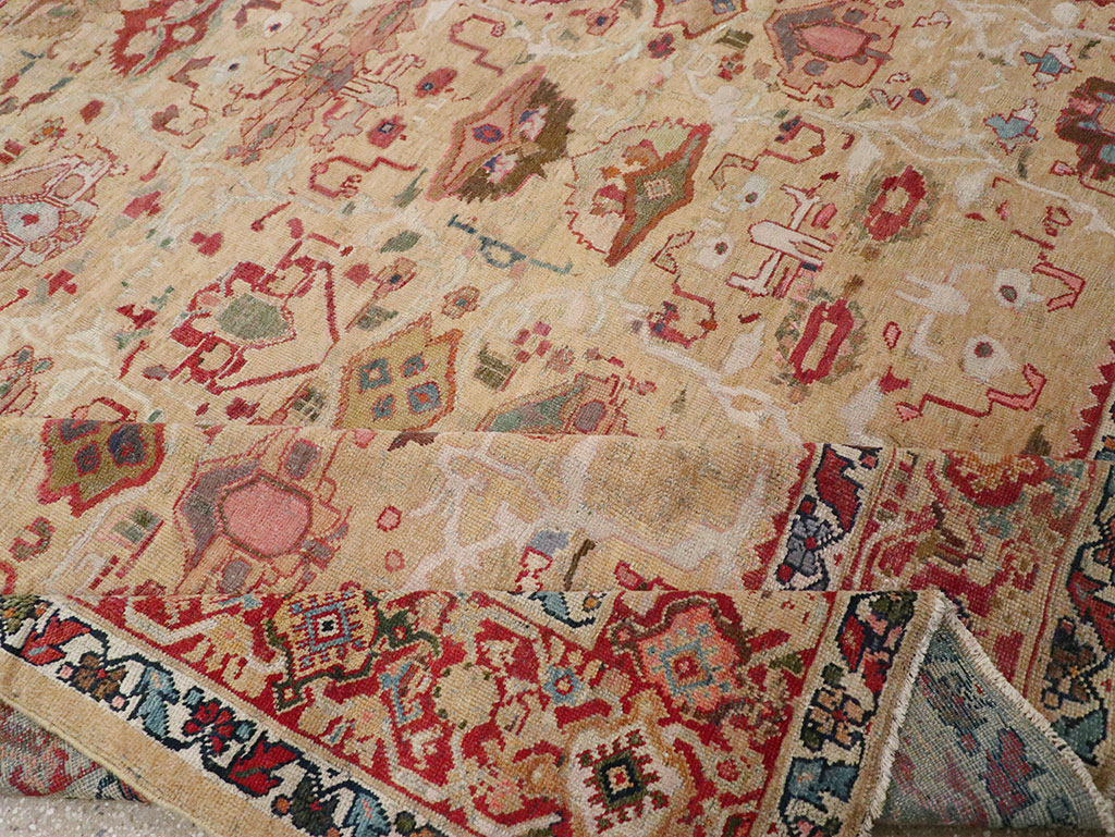 Antique Persian Mahal Room Size Carpet, No.29389 - Gss