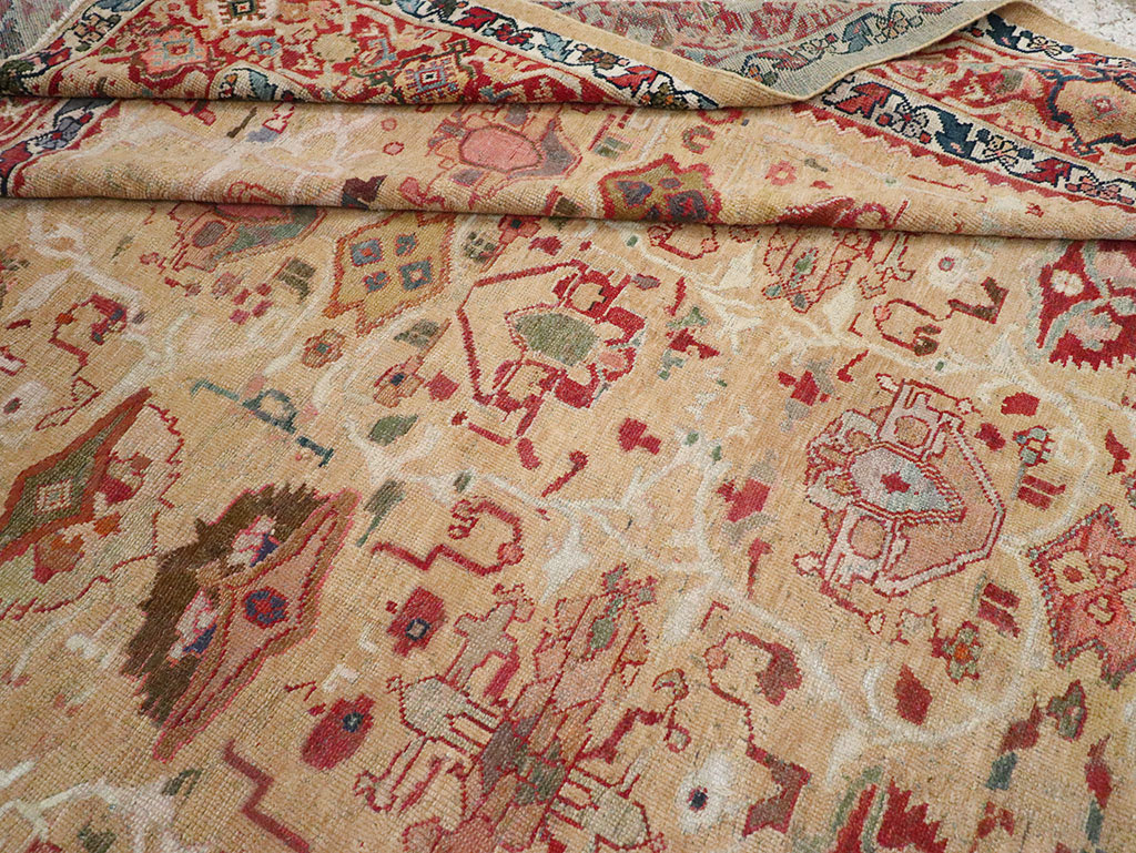 Antique Persian Mahal Room Size Carpet, No.29389 - Gss