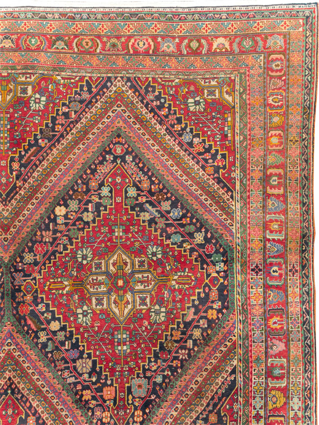 Large Antique Persian Afshar Carpet, No.29390 - Gss