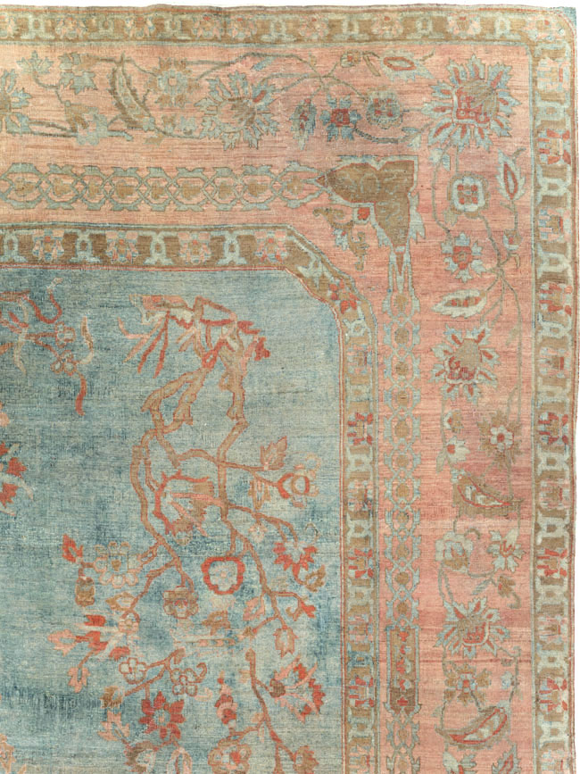 Antique Persian Sarouk Room Size Carpet, No.29396 - Gss