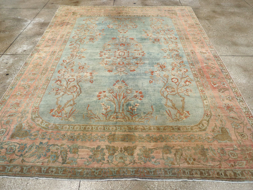 Antique Persian Sarouk Room Size Carpet, No.29396 - Gss