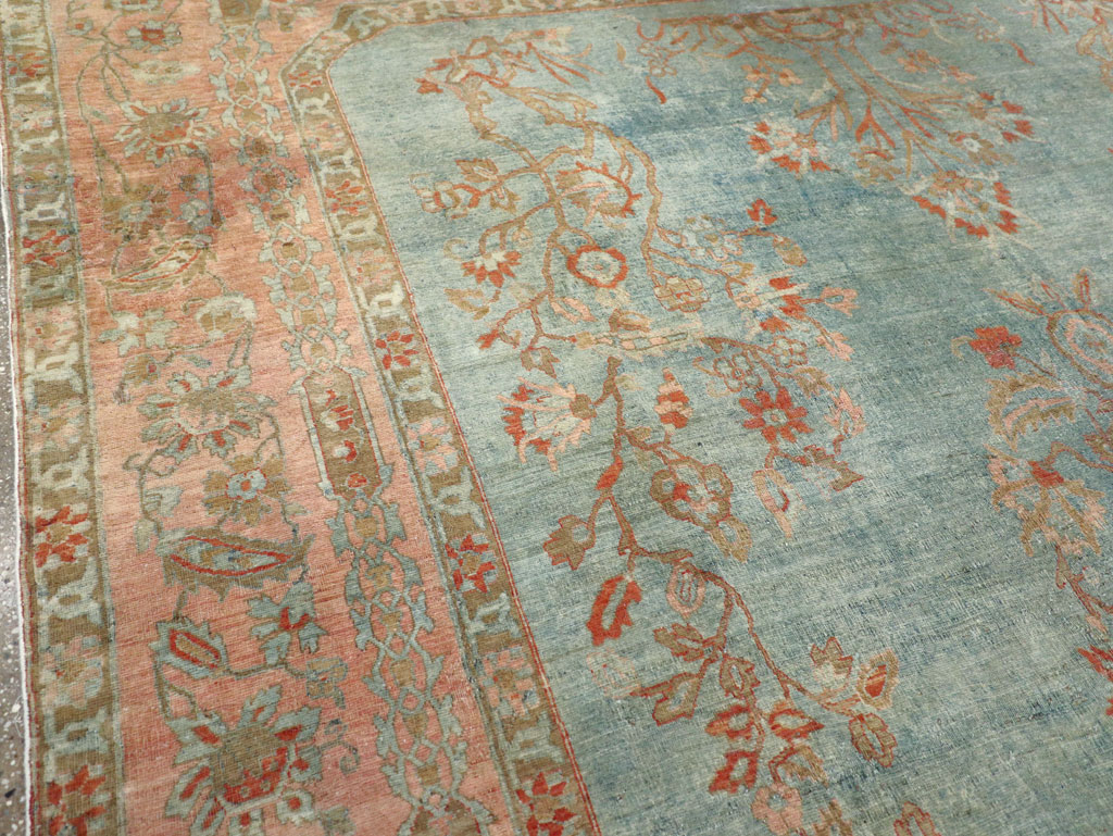 Antique Persian Sarouk Room Size Carpet, No.29396 - Gss