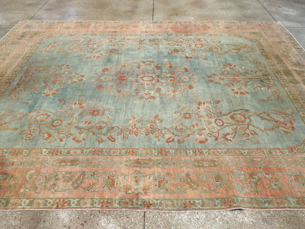 Antique Persian Sarouk Room Size Carpet, No.29396 - Gss