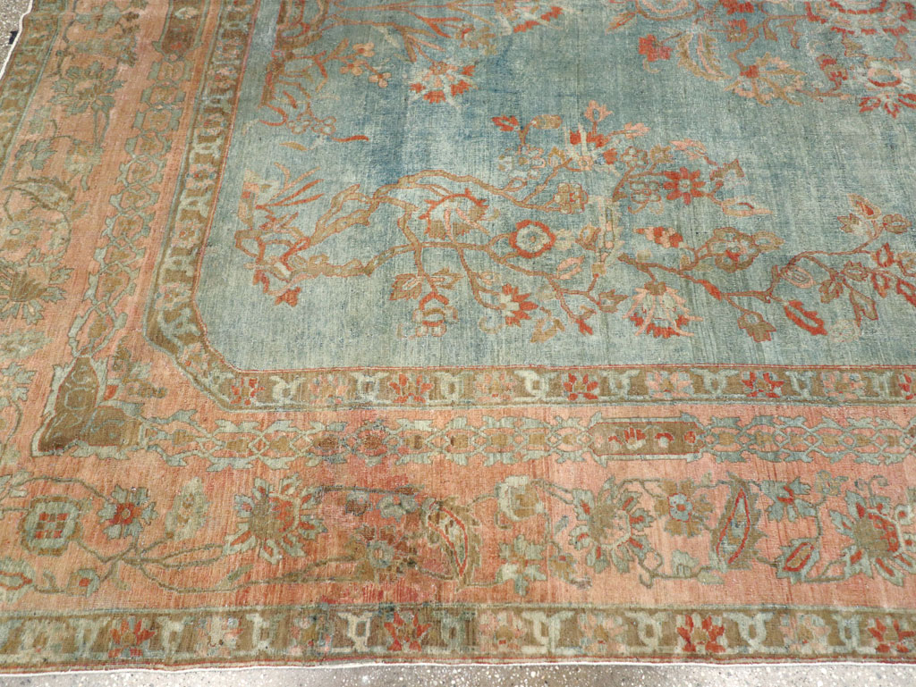 Antique Persian Sarouk Room Size Carpet, No.29396 - Gss