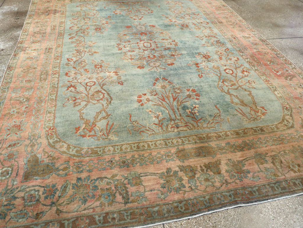 Antique Persian Sarouk Room Size Carpet, No.29396 - Gss