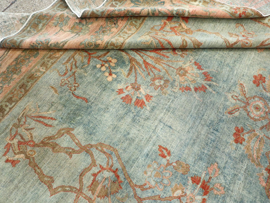 Antique Persian Sarouk Room Size Carpet, No.29396 - Gss