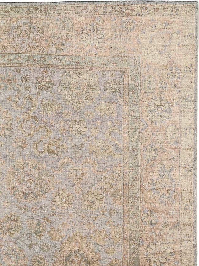 Antique Turkish Oushak Large Carpet, No.29404 - Gss