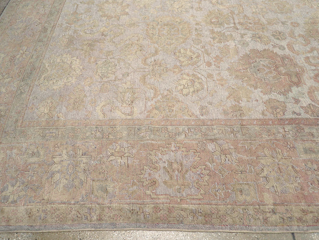 Antique Turkish Oushak Large Carpet, No.29404 - Gss