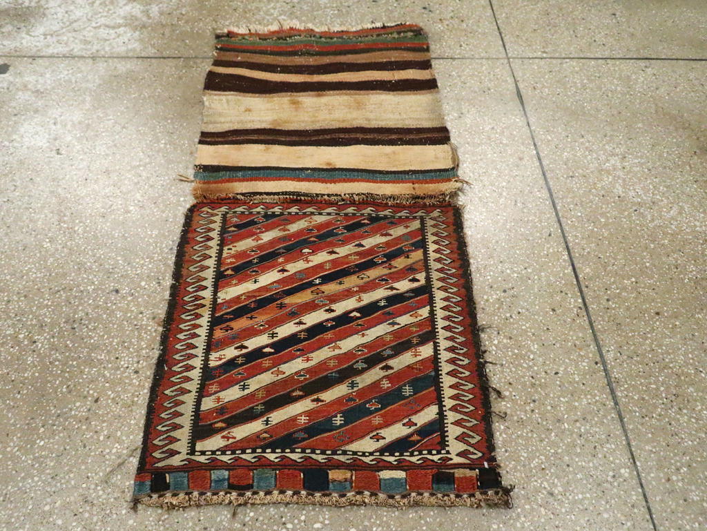 Antique Central Asian Shahsavan Soumak Bag, No.29411 - Gss