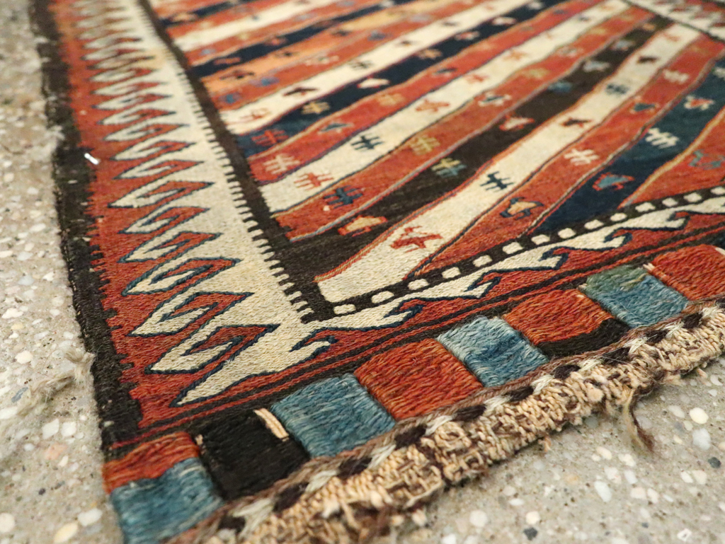 Antique Central Asian Shahsavan Soumak Bag, No.29411 - Gss