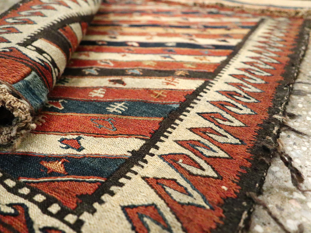 Antique Central Asian Shahsavan Soumak Bag, No.29411 - Gss