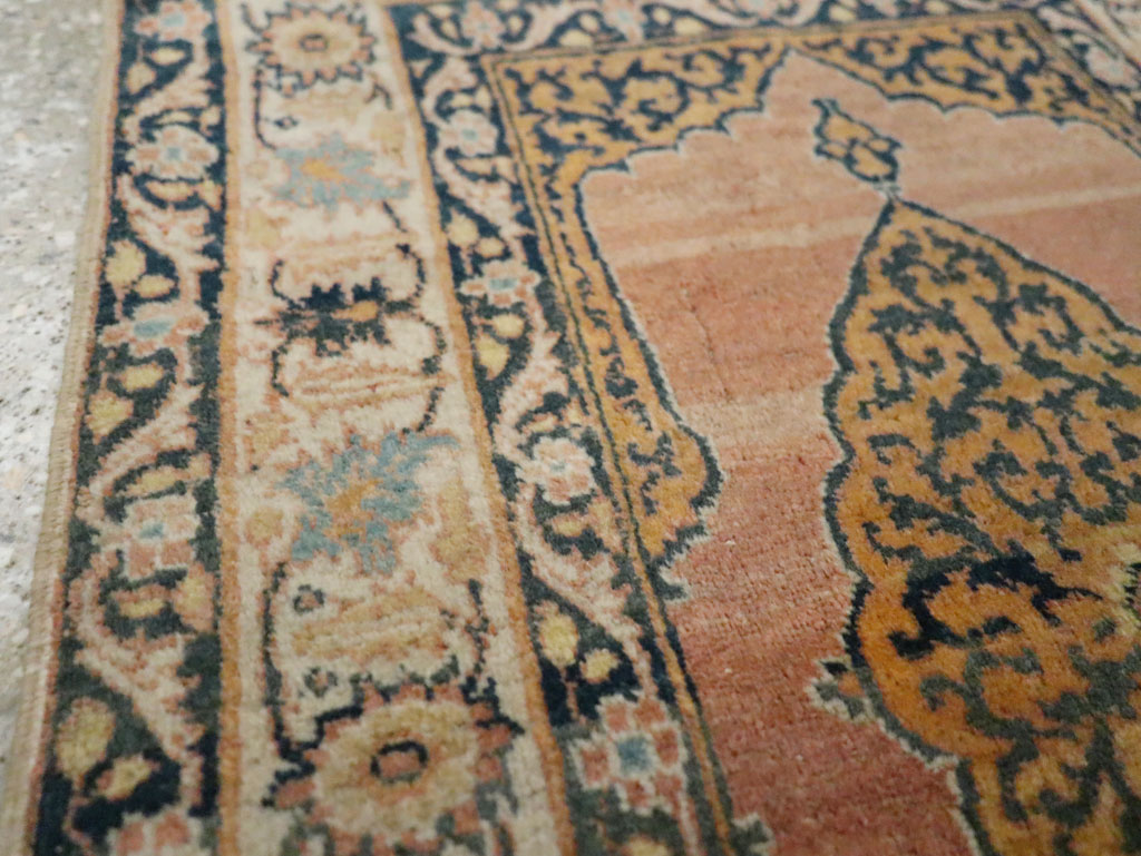 Antique Persian Tabriz Haji Jalili Throw Rug, No.29415 - Gss